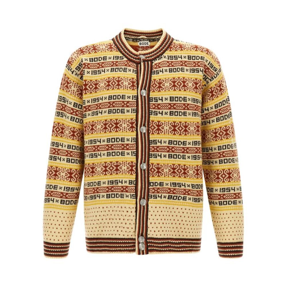 BODE Multicolor Wool Men's Cardigan